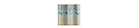 Striped Shower Curtain – Microfiber Fabric with Floral Accents