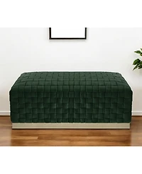 Velvet Upholstered Bench – Elegant Accent Seating for Bedroom, Hallway, or Living Room