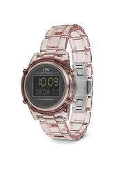 Daniel Wellington Women's Chronograph Pink Plastic Watch, 36mm