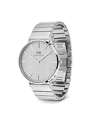 Daniel Wellington Men's Analog Silver Tone Stainless-Steel Watch, 40mm