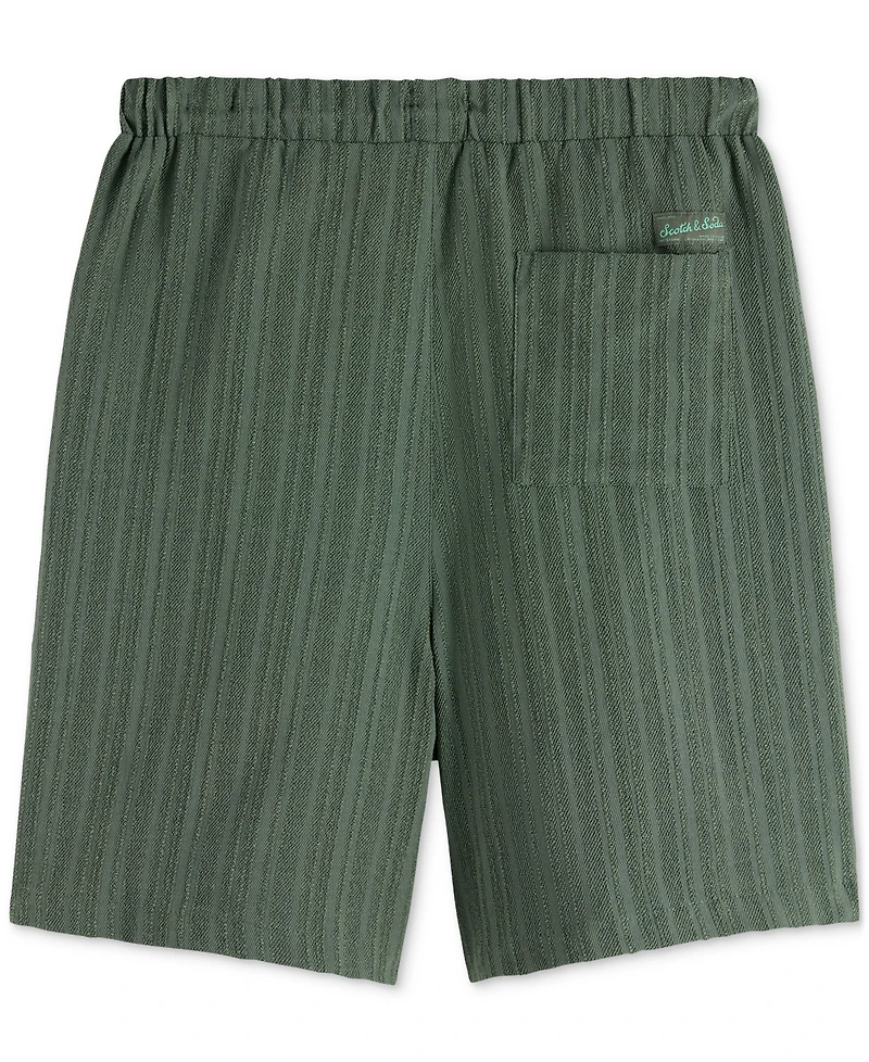 Scotch & Soda Men's Tonal Stripe Drawstring Shorts