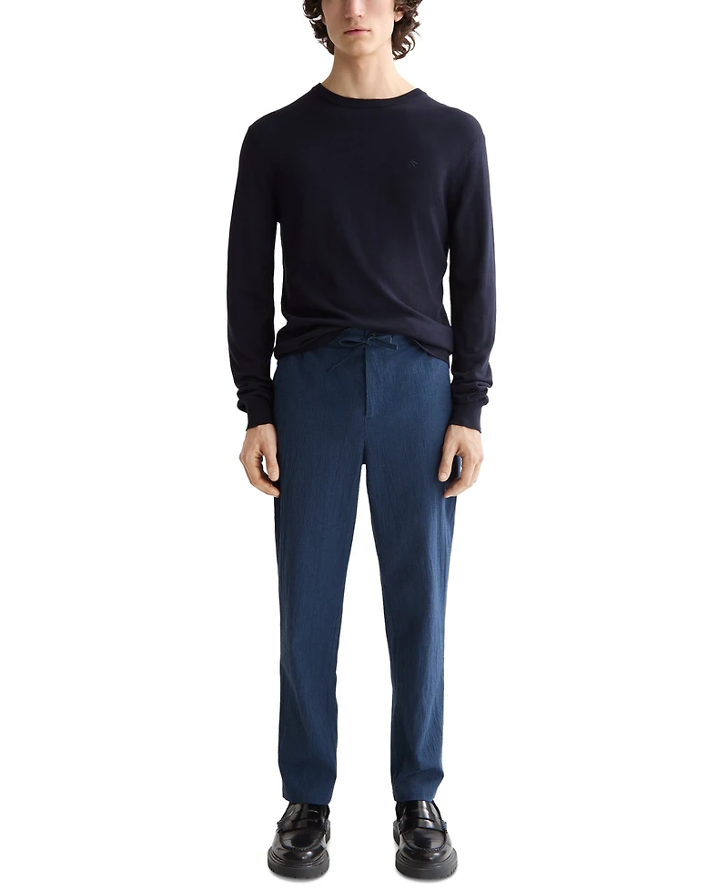 Scotch & Soda Men's Finch Tapered Fit Seersucker Joggers