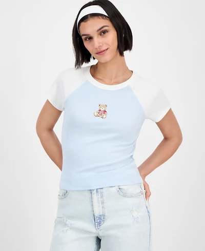 Hippie Rose Juniors' Graphic Raglan T-Shirt