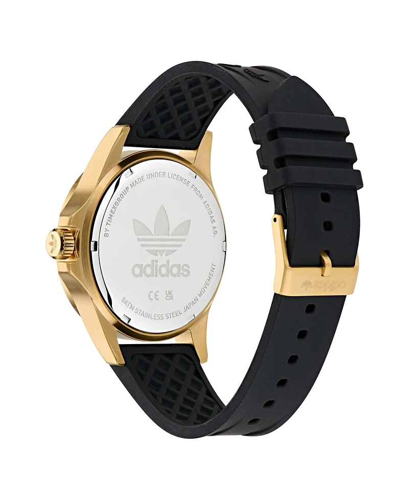 adidas Unisex Analog Black Silicone Watch