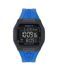 adidas Unisex Analog Blue Resin Watch, 48mm