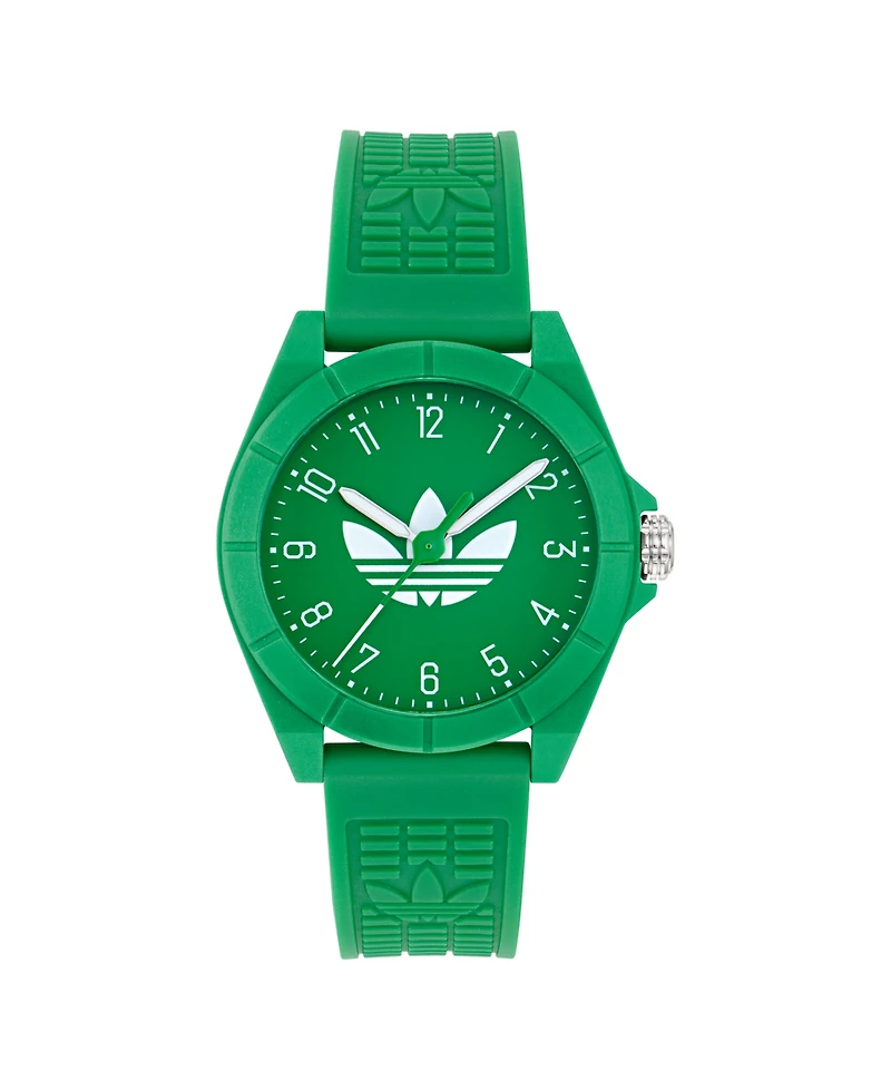 adidas Unisex Analog Green Resin Watch