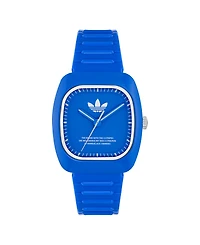 adidas Unisex Analog Blue Polyurethane Watch, 37mm