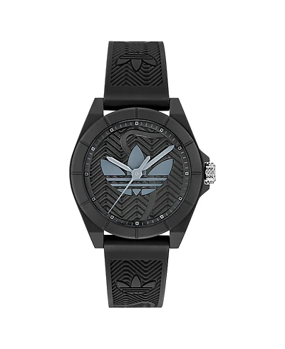 adidas Unisex Analog Black Resin Watch, 41mm