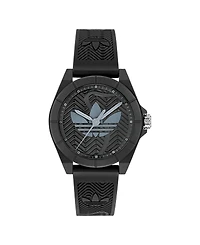 adidas Unisex Analog Black Resin Watch, 41mm