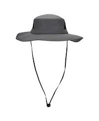Generic Men's 2-Pack Charcoal & Khaki Wide Brim Technical Boonie Sun Hat with Vented Mesh Piecing