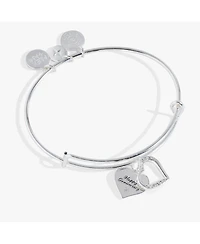 Duo Heart Anniversary Bangle Bracelet