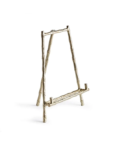 14.5" Baldwin Premium Gold Finish Bamboo Decorative Medium Cookbook Art Picture Frame Luxury Easel Holder