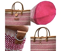 Bold Journey Handmade Sisal Market Tote Basket Bag
