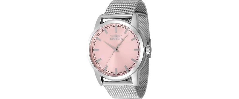 Invicta Men's 48510 Celestial Quartz 3 Hand Pink Dial Watch