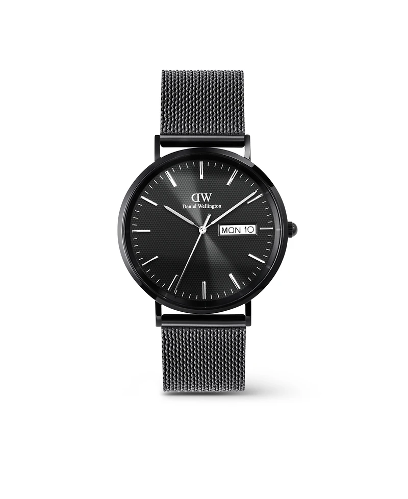 Daniel Wellington Men's Analog Black Stainless-Steel Watch, 40mm