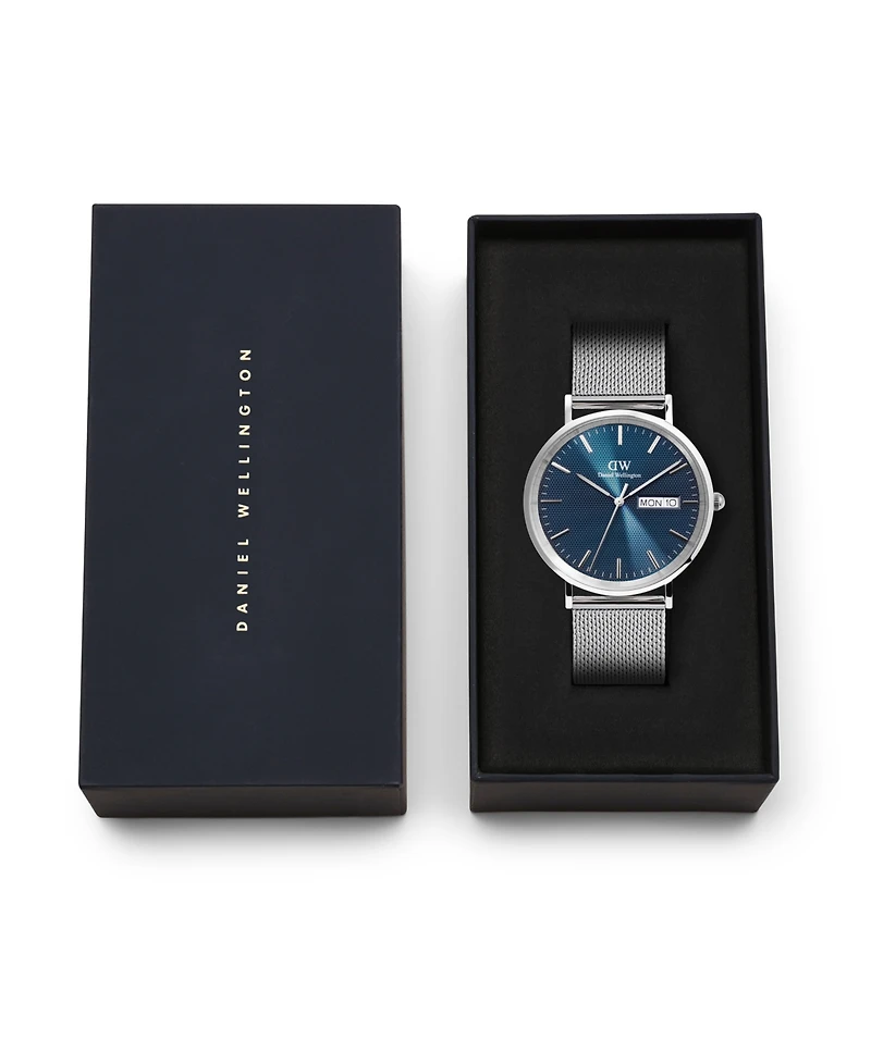Daniel Wellington Men's Analog Silver-Tone Stainless Steel Watch