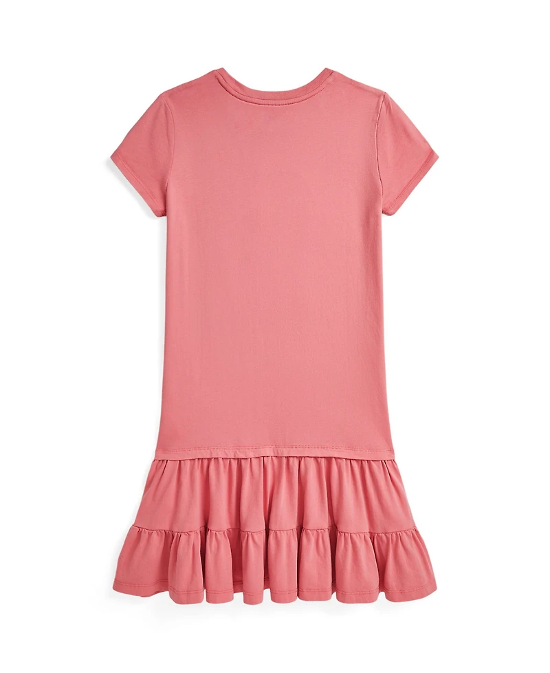 Polo Ralph Lauren Big Girls Bear Tiered Jersey Dress