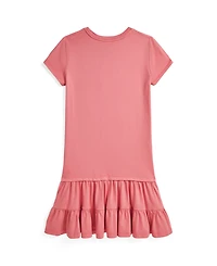 Polo Ralph Lauren Big Girls Bear Tiered Jersey Dress