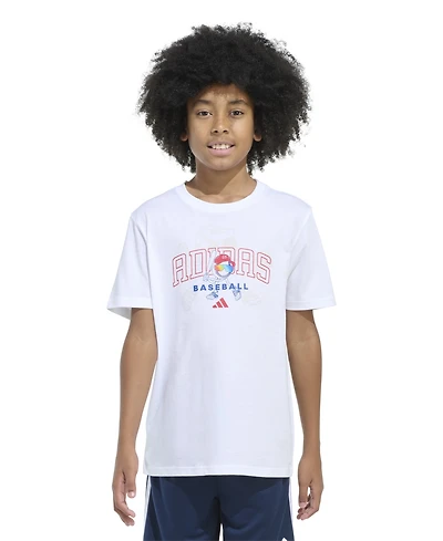 adidas Big Boys Short Sleeve Baseball Mascot T-Shirt