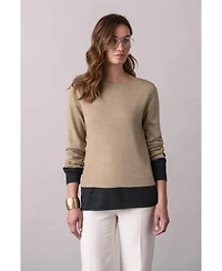 Celtic & Co. Women's Merino Fine Knit Boat Nk Sweater