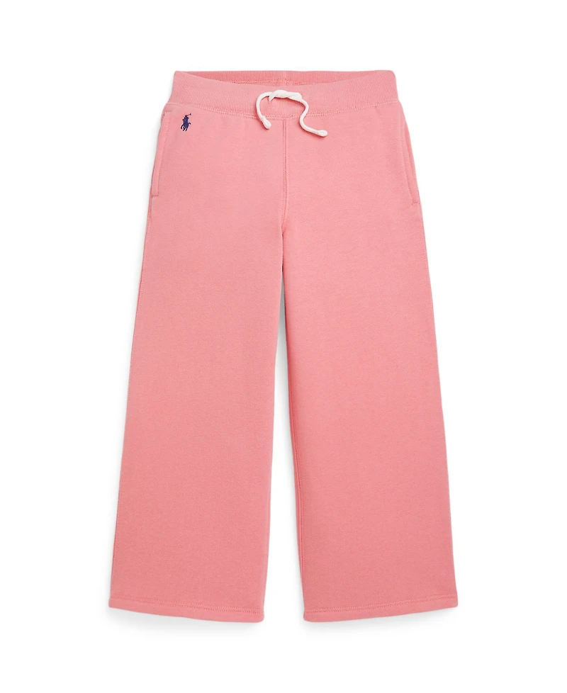 Polo Ralph Lauren Toddler and Little Girls Fleece Wide Leg Sweatpants