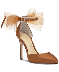 Jessica Simpson Women's Phindies Bow Ankle-Strap Pumps