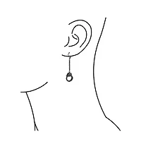 Bling Jewelry Partners Couples Grey Handcuffs Lever Back Dangle Earrings BlackSilver Tone Steel