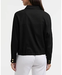 Ellen Tracy Women's Linen-Blend Safari Jacket