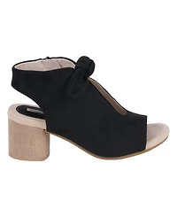 Gc Shoes Women's Kimora Knot Detail Block Heel Dress Sandals