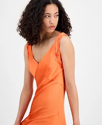 French Connection Women's Ennis Satin Maxi Dress