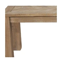 Distressed Solid Wood Dining Bench for Home Dining Room or Kitchen Seating
