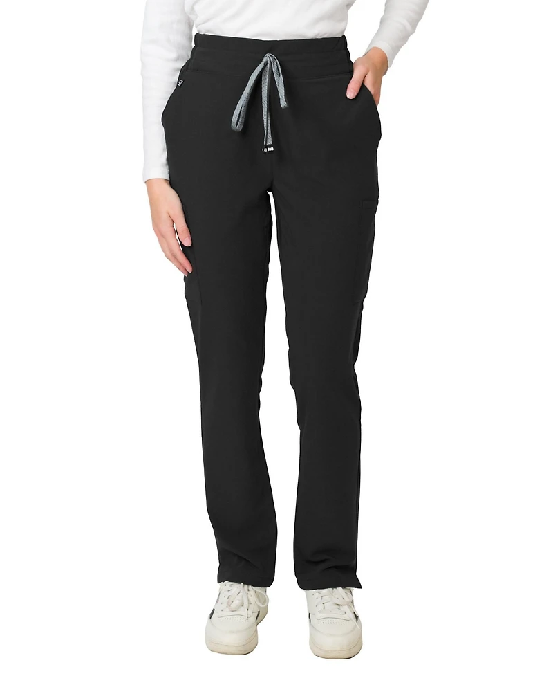 Medgear Women's Ariana Mid-rise Slim Straight Scrub Pant