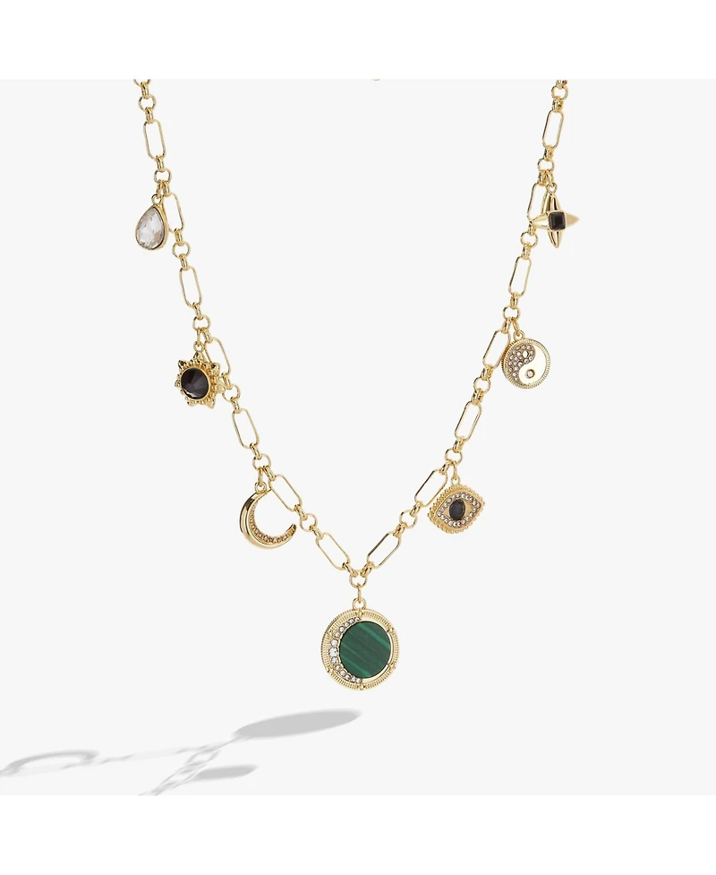 Alex and Ani Malachite Fashion Charm Necklace