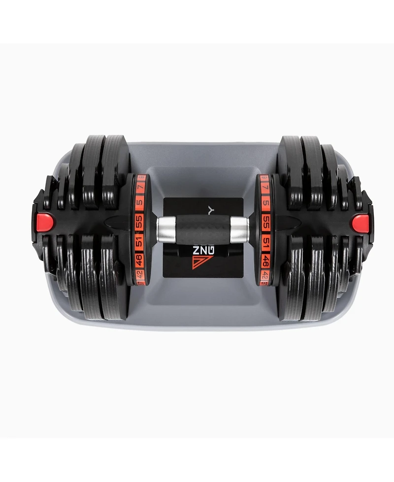 Nonzero Gravity PowerDyne Adjustable Dumbbell Weights (Coal 55lbs (Set of 2))