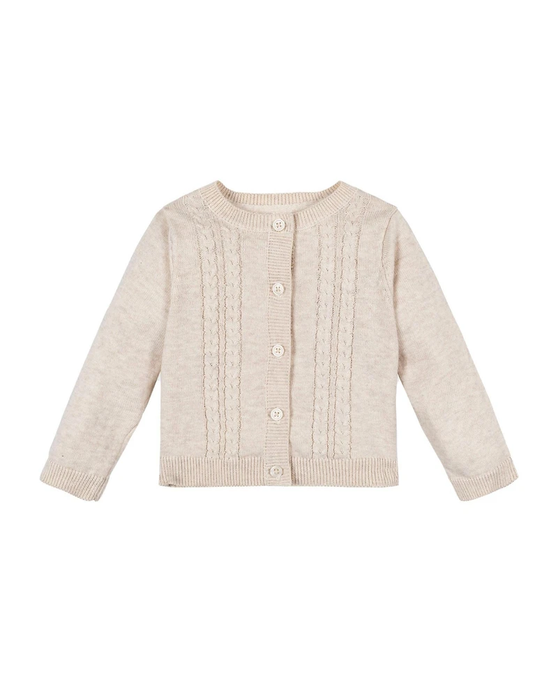 Hope & Henry Baby Organic Long Sleeve Cable Cardigan & Legging Sweater Set