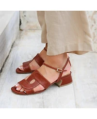 Alterre Women's Brown Snake Amal Customizable Sandal