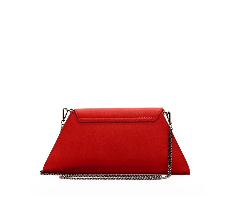 Susu Red Clutch Bag Leather Clutch Purse Crossbody Evening Purse Unique Women's Red Handbag