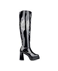 Fashion To Figure Women's Manica Thigh High Platform Boot- Wide Width