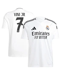Adidas Men's Vini Jr. White Real Madrid 2024/25 Home Replica Player Jersey