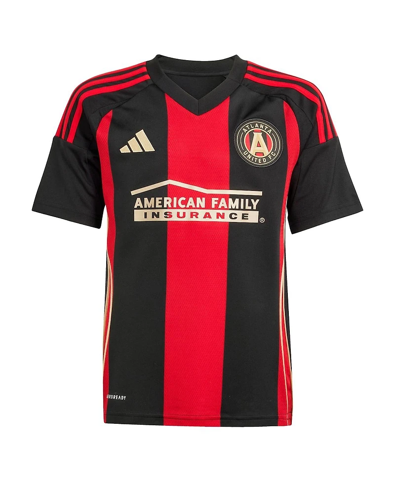 Adidas Big Boys and Girls Miguel Almiron Black Atlanta United Fc 2025 The Connector Replica Player Jersey