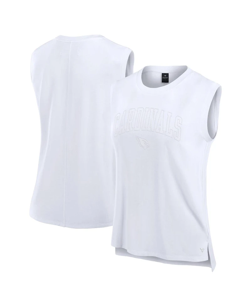 Fanatics Women's White Arizona Cardinals Studio Gym Tank Top