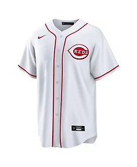 Nike Men's Spencer Steer White Cincinnati Reds Home Replica Jersey