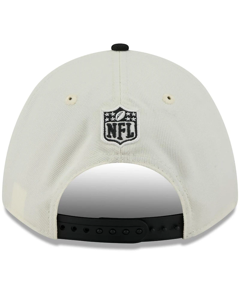 New Era Men's Cream/Black Cincinnati Bengals 2025 Nfl Draft 9FORTY A-Frame M-Crown Adjustable Hat