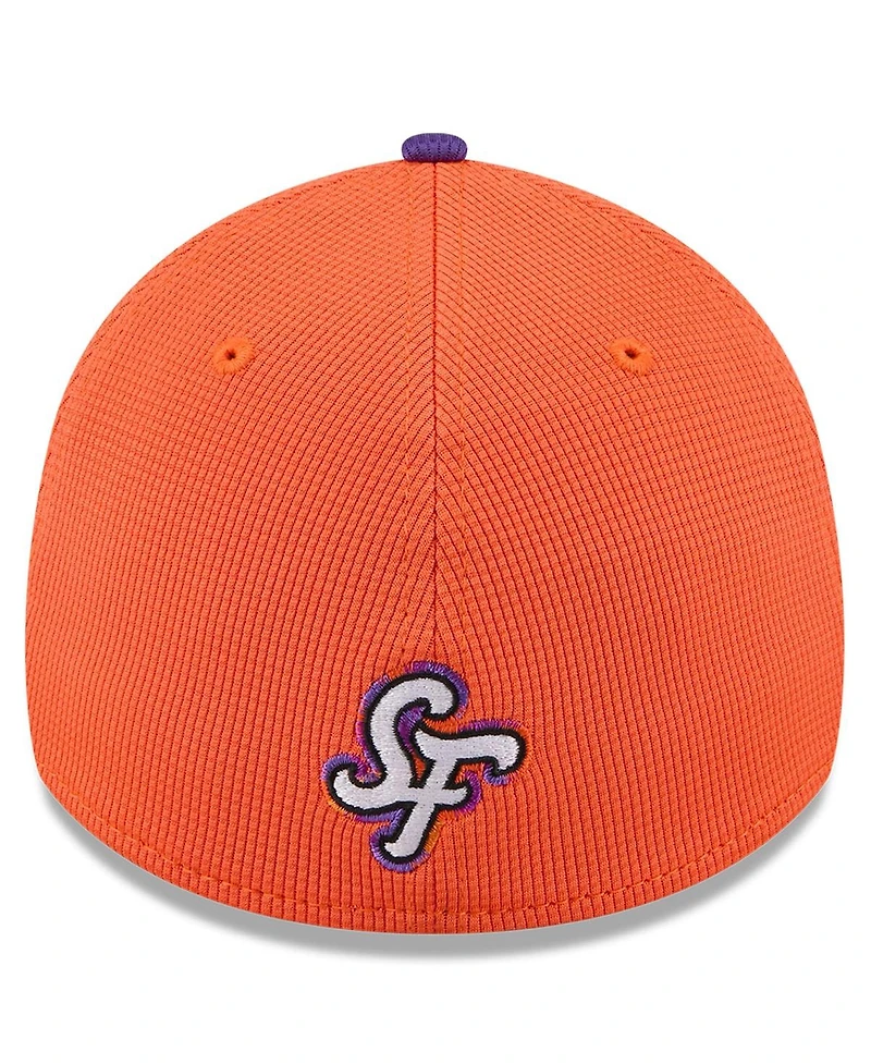 New Era Men's Orange/Purple San Francisco Giants 2025 City Connect Batting Practice 39THIRTY Flex Hat