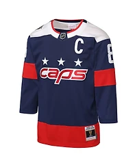 Mitchell & Ness Big Boys and Girls Alexander Ovechkin Navy Washington Capitals 2018 Nhl Stadium Series Power Play 2.0 Player Jersey