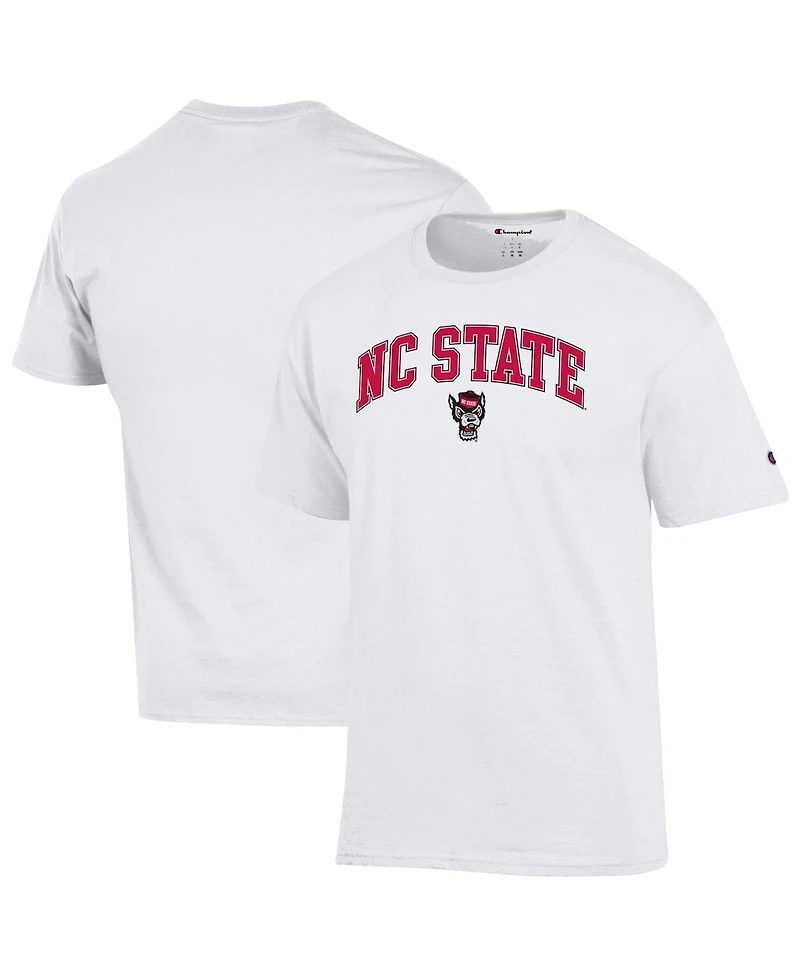 Champion Men's White Nc State Wolfpack Arched Logo T-Shirt