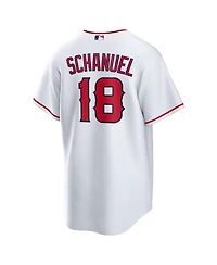 Nike Men's Nolan Schanuel White Los Angeles Angels Home Replica Jersey
