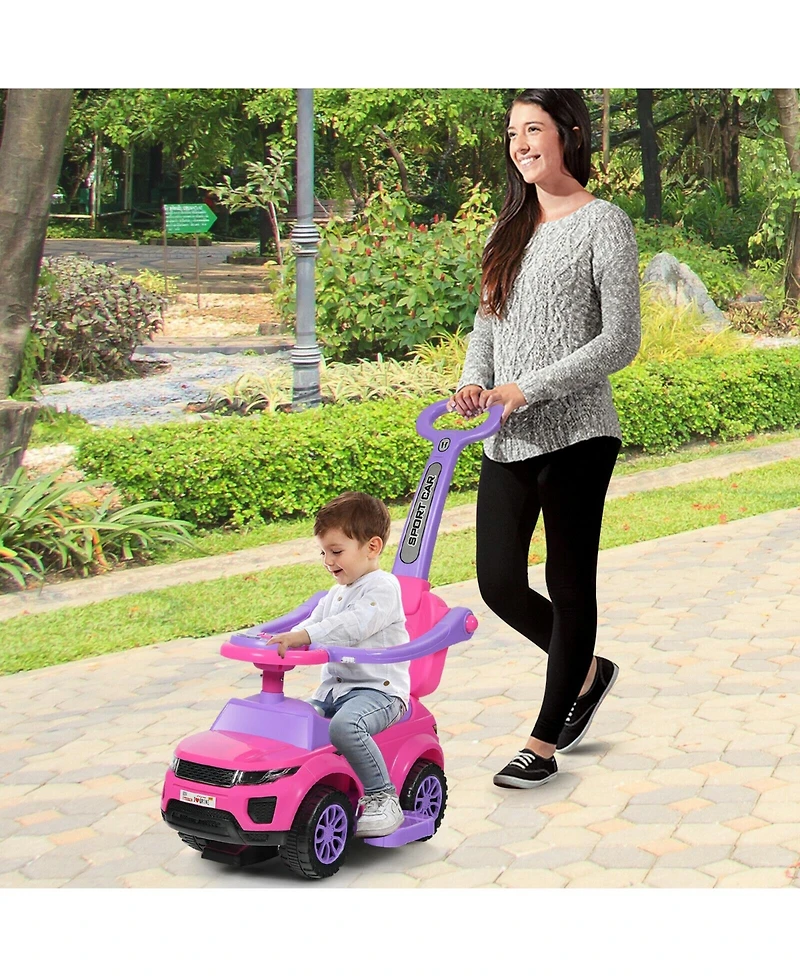 3 1 Ride on Push Car Toddler Stroller Sliding with Music