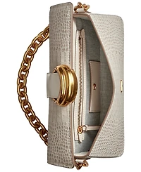 Donna Karan New York Valley Stream Embossed Croco Shoulder