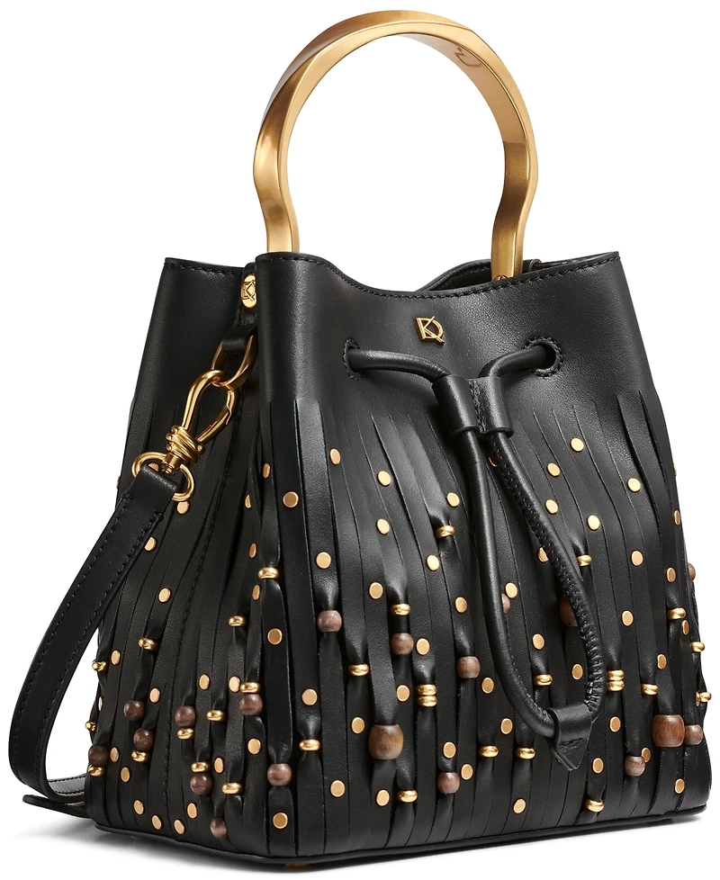 Donna Karan New York Lawrence Beaded Laser-cut Bucket Bag